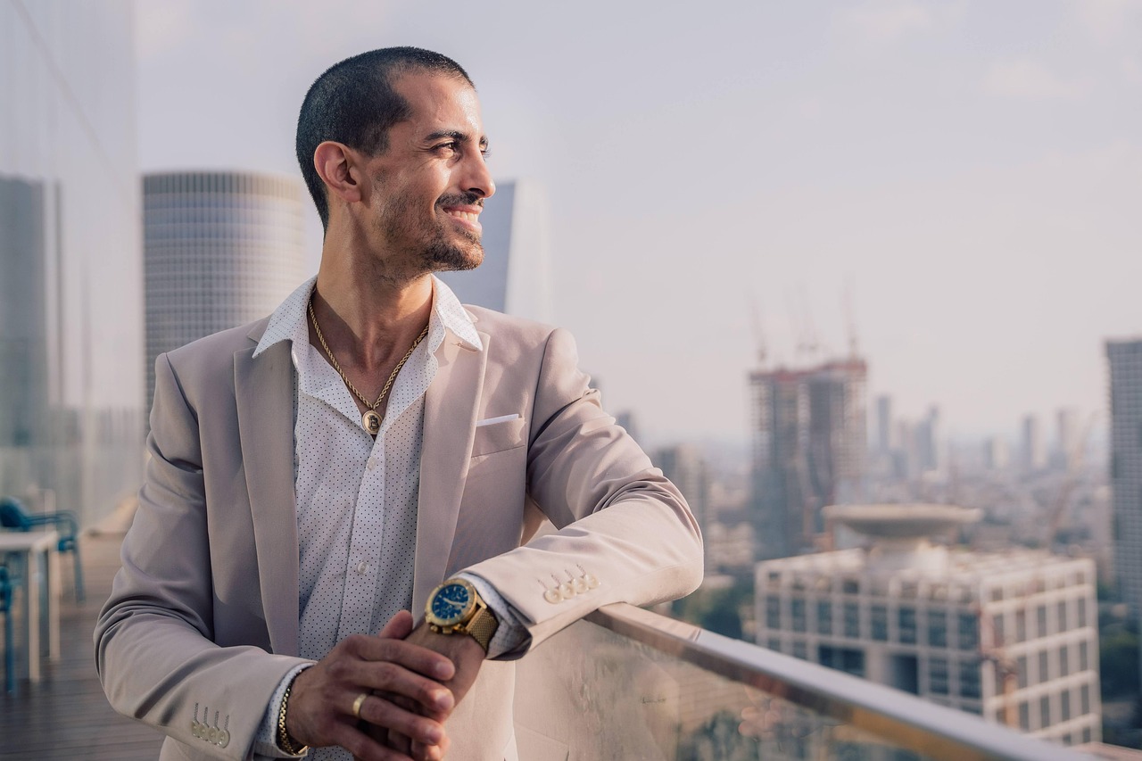 Man, suit, success — Entrepreneur